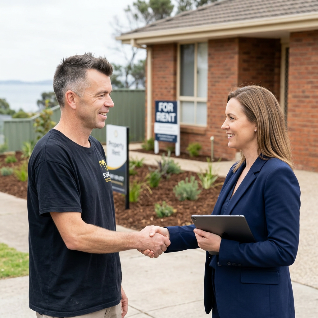 Gary from RAMM with Sarah, Property Manager · Mornington